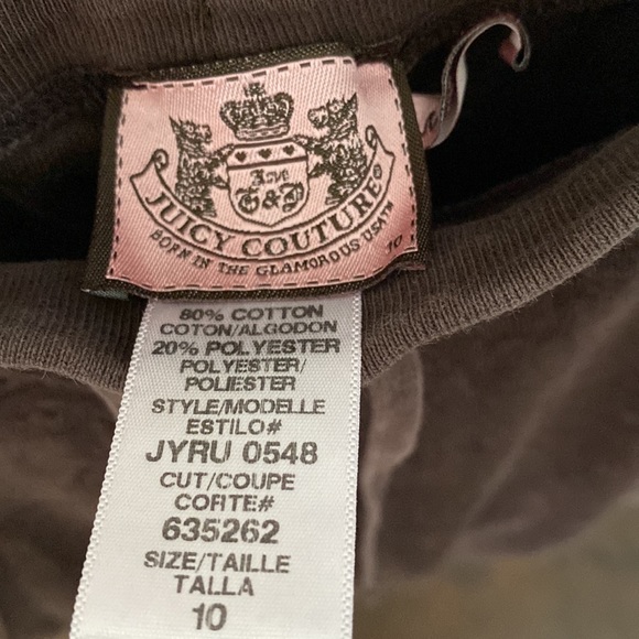 Juicy Couture Brown Terry Pants - Picture 6 of 10
